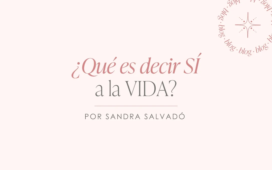 ¿Qué es decir de SÍ a la VIDA?